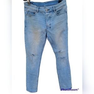Ksubi Chitch paint splatter blown knee jeans